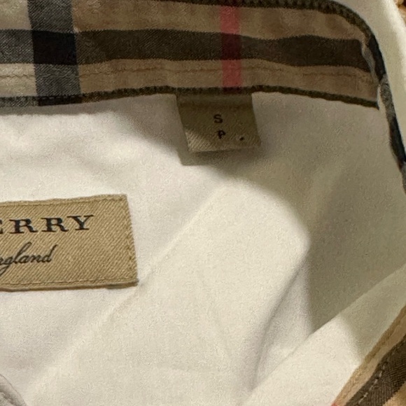 BURBERRY Sherfield Stretch Cotton Button-Up Shirt - Picture 6 of 9